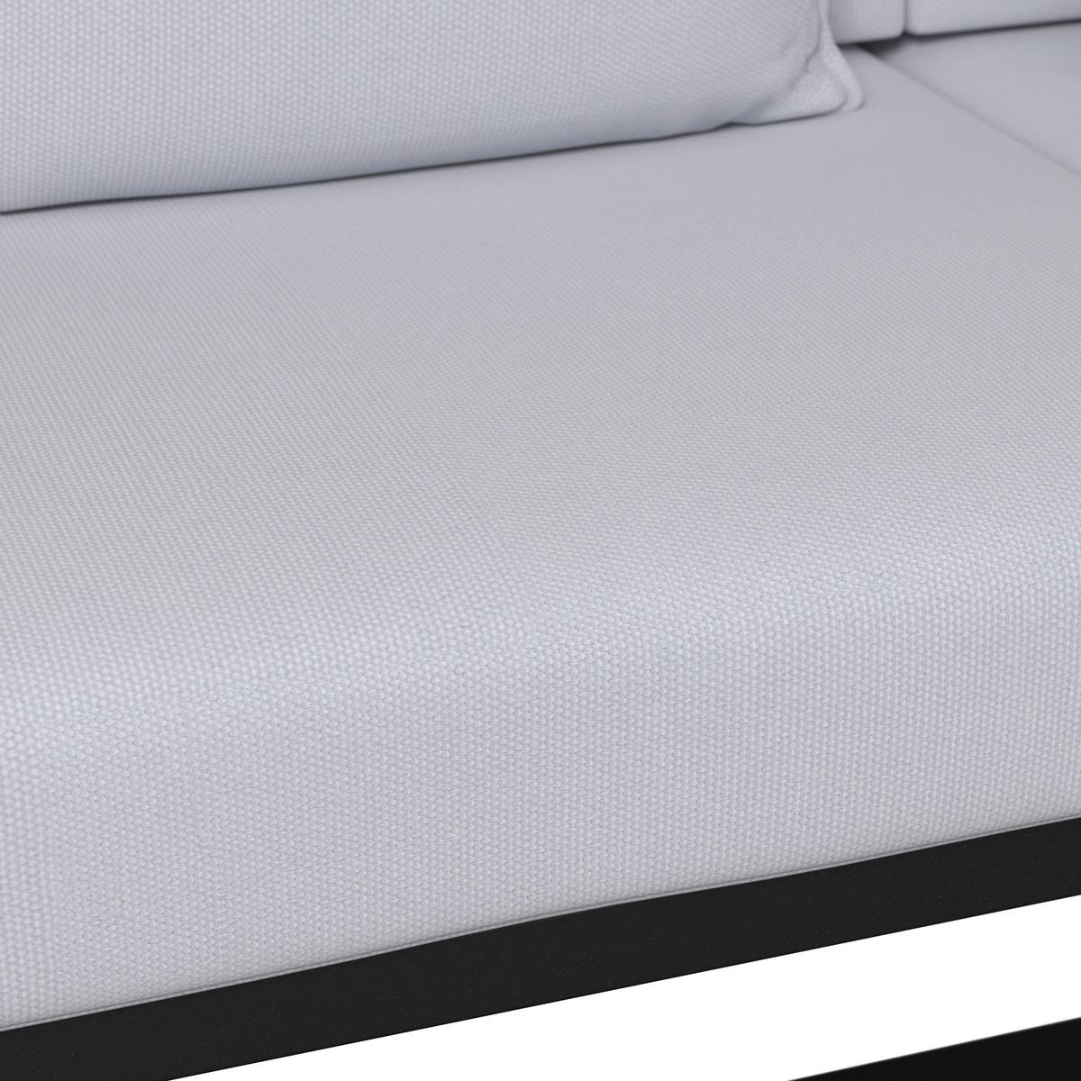 Lounge Garnitura Fabrizia, Siva, 4-Delno - siva, Moderno, kovina/tekstil - Bessagi Garden