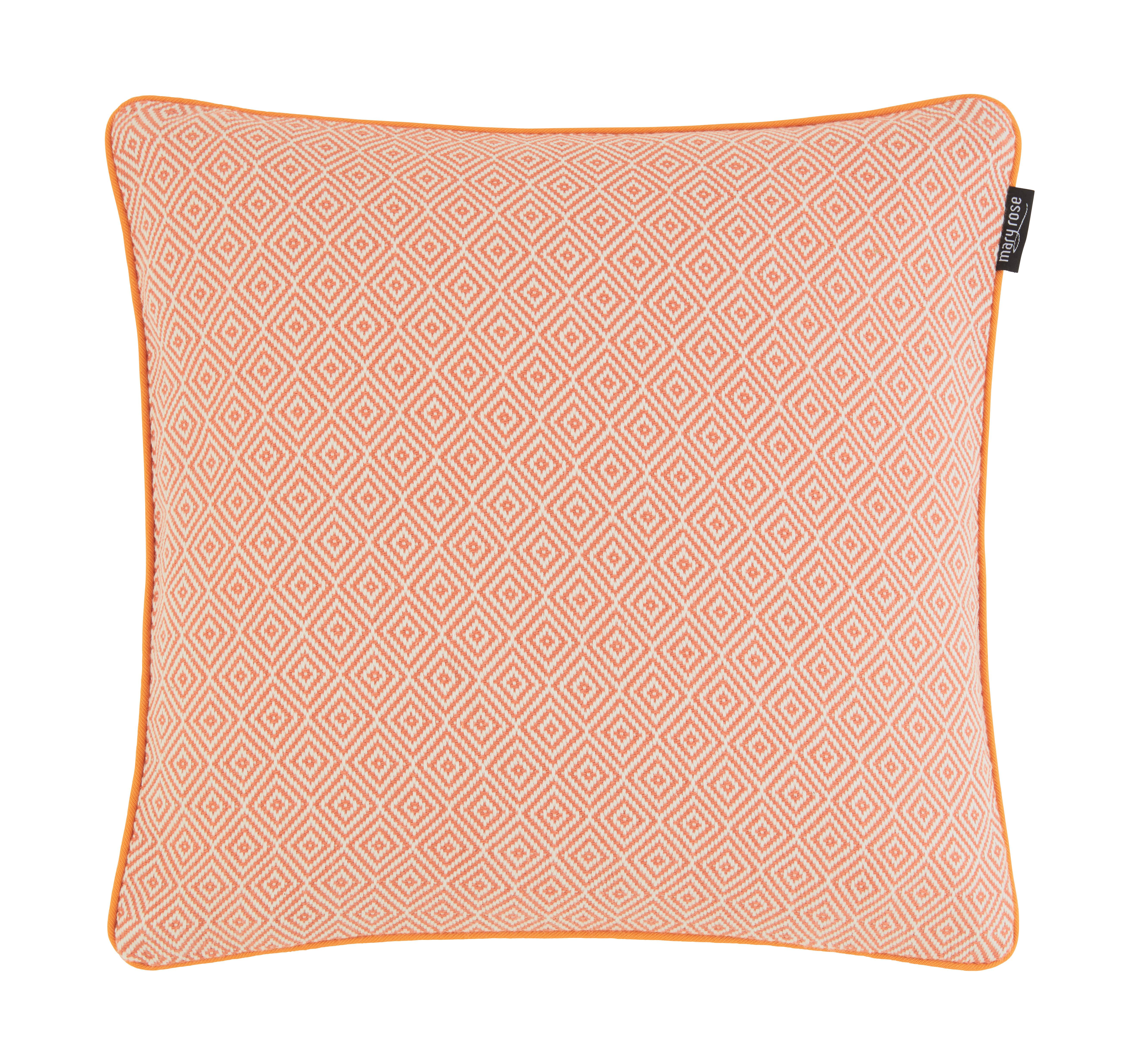 Zierkissen Olivia in Terra cotta ca. 40x40cm - Terracotta, MODERN, Textil (40/40cm) - Mary's