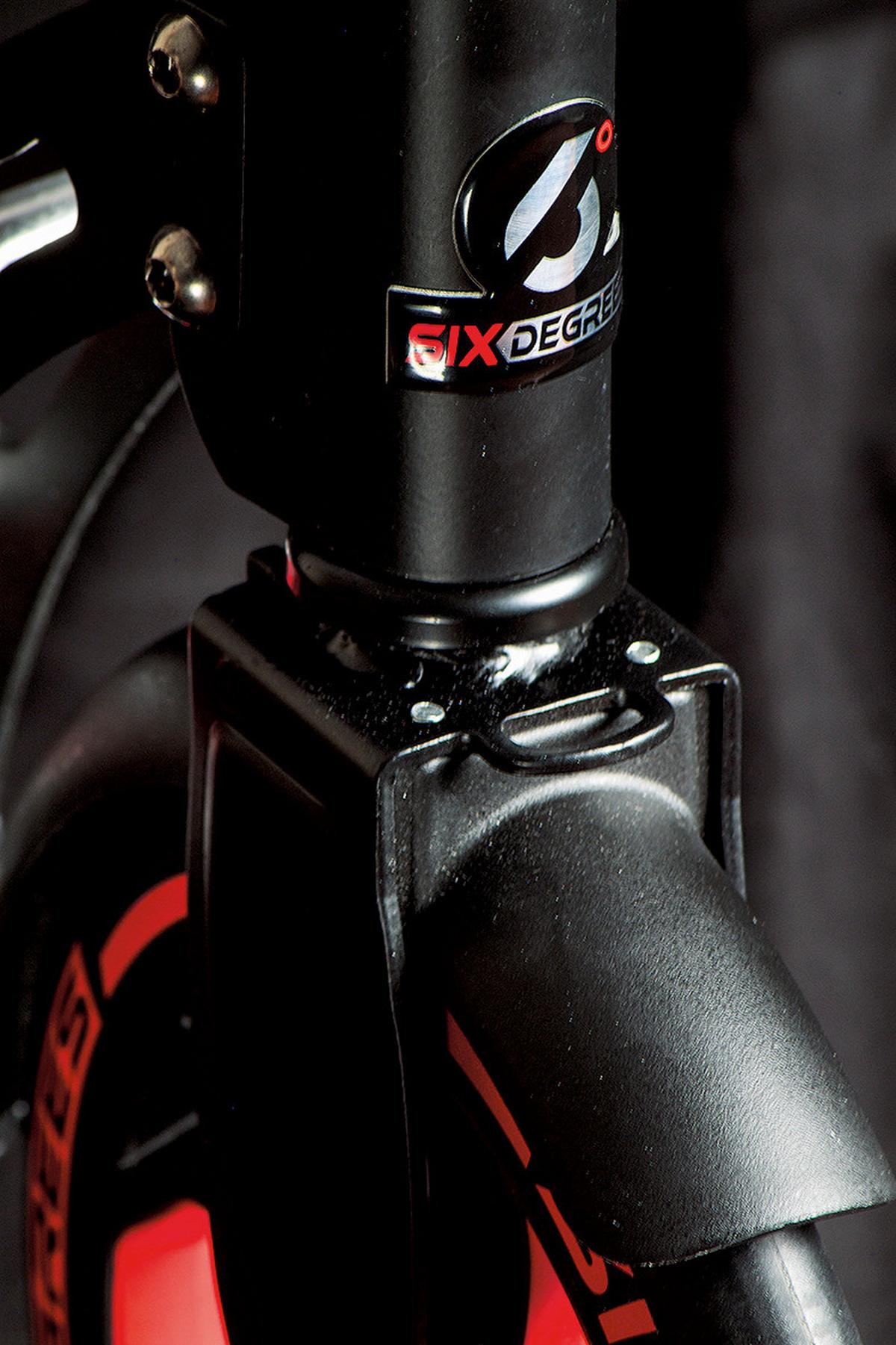 Scooter Six Degrees in Rot/Schwarz - Rot/Schwarz, Basics, Metall (93,5/34,5/105,5cm)