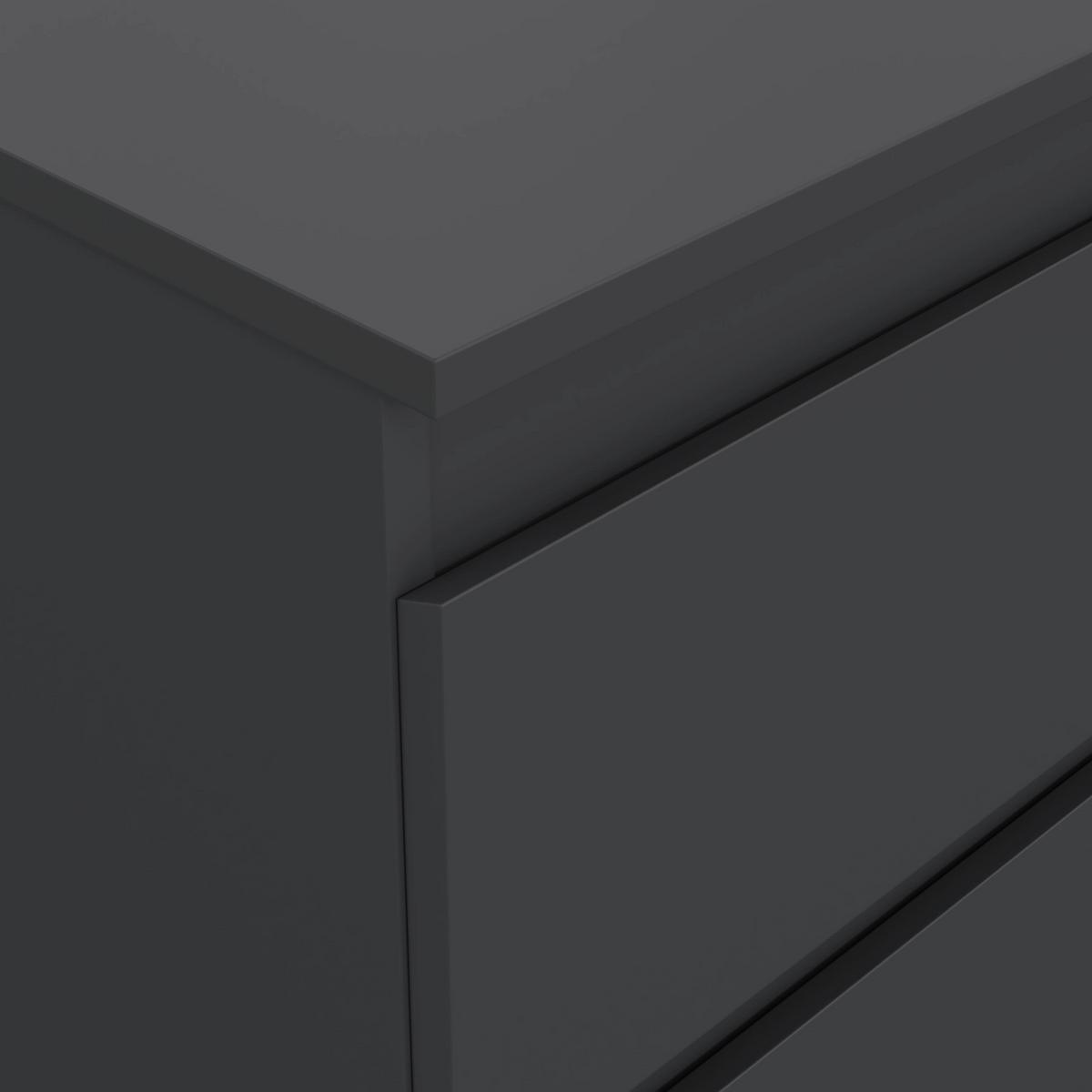 Kommode Mara Anthrazit Nachbildung - Anthrazit, KONVENTIONELL, Holz (77/80/42cm) - Mömax