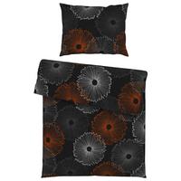 BETTWÄSCHESET MILA - Beige/Schwarz, Natur, Textil (160/210cm) - Modern Living