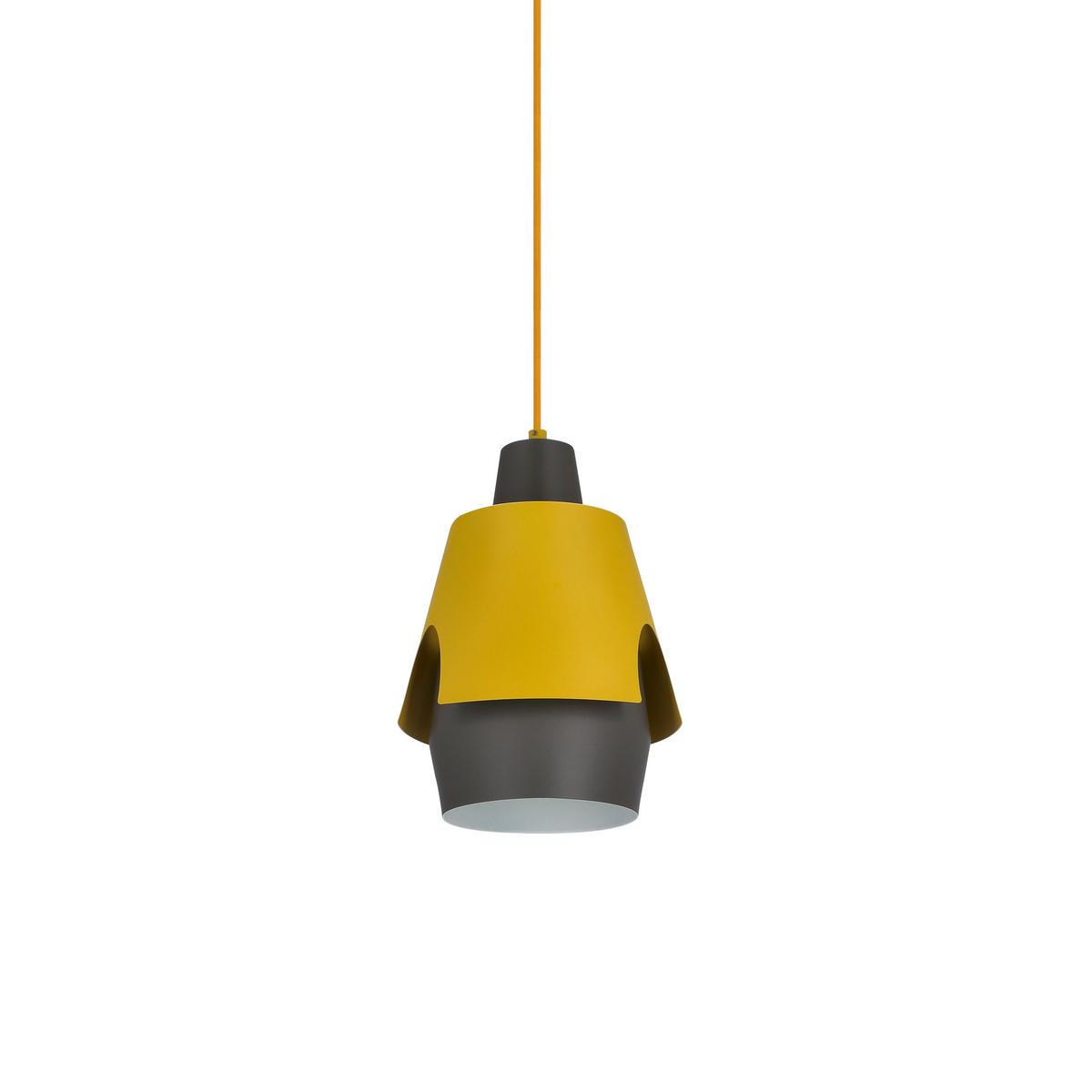 Viseća Svjetiljka Falun - siva/žuta, Design, metal (22/22/150cm)