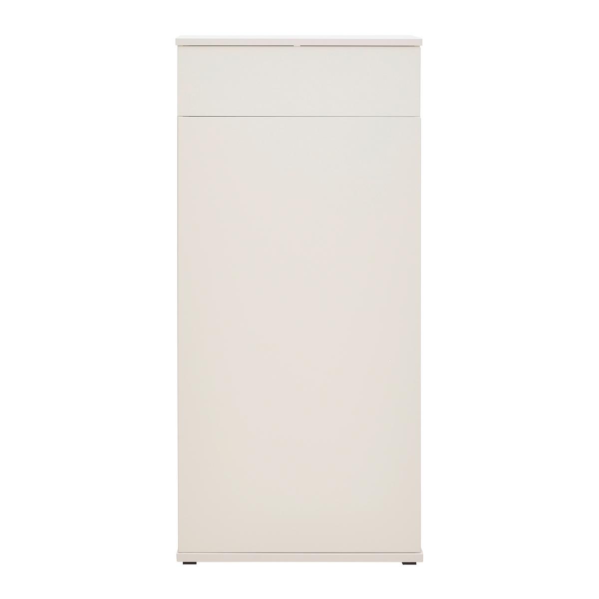 Schuhschrank Antonio Creme/Eichefarben - Eichefarben/Creme, MODERN, Holzwerkstoff/Kunststoff (61/133/38cm) - Mömax