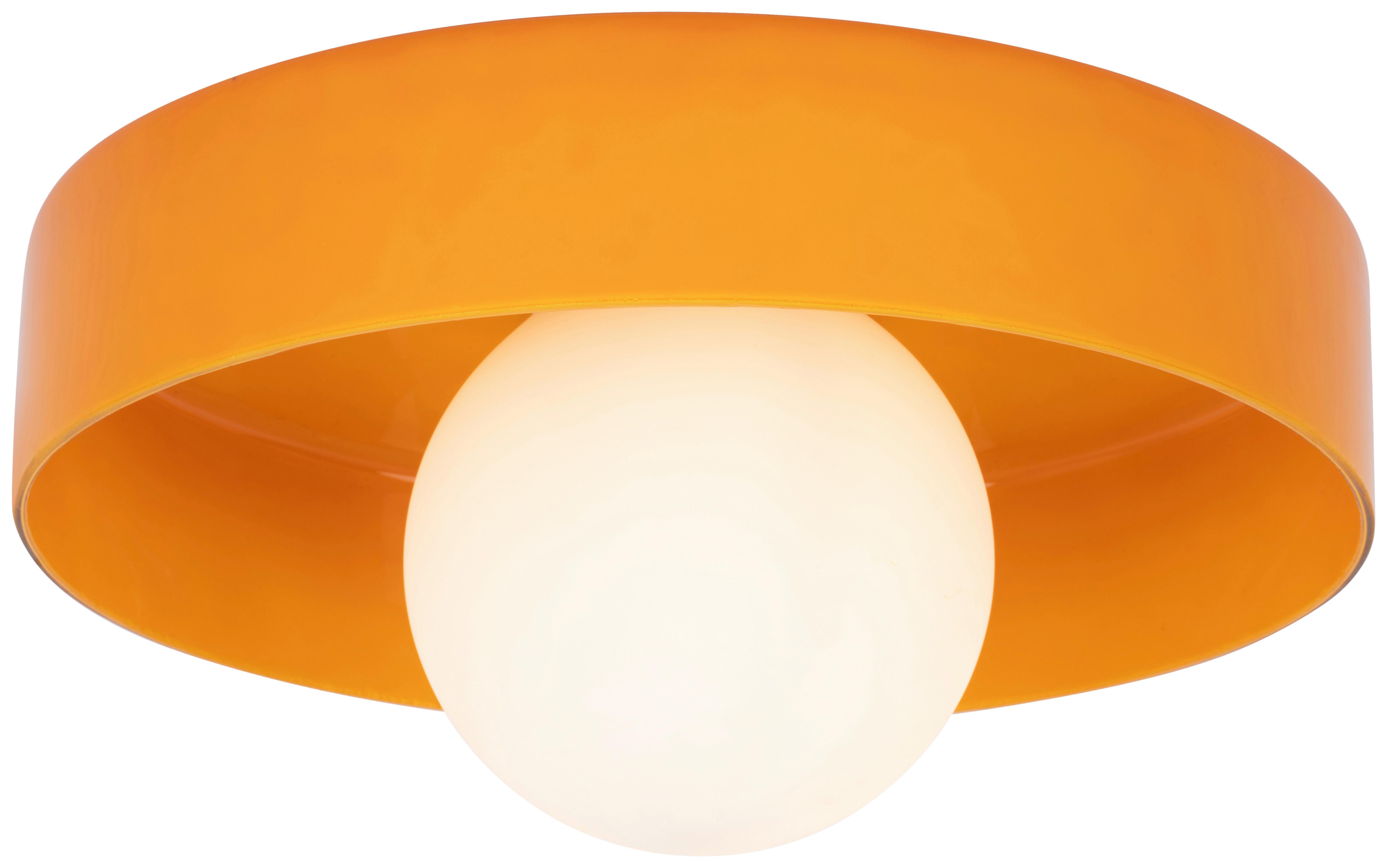 LAMPA SUFITOWA KORDULA - pomarańczowy, Design, metal/szkło (35/18cm) - Collet's Monde