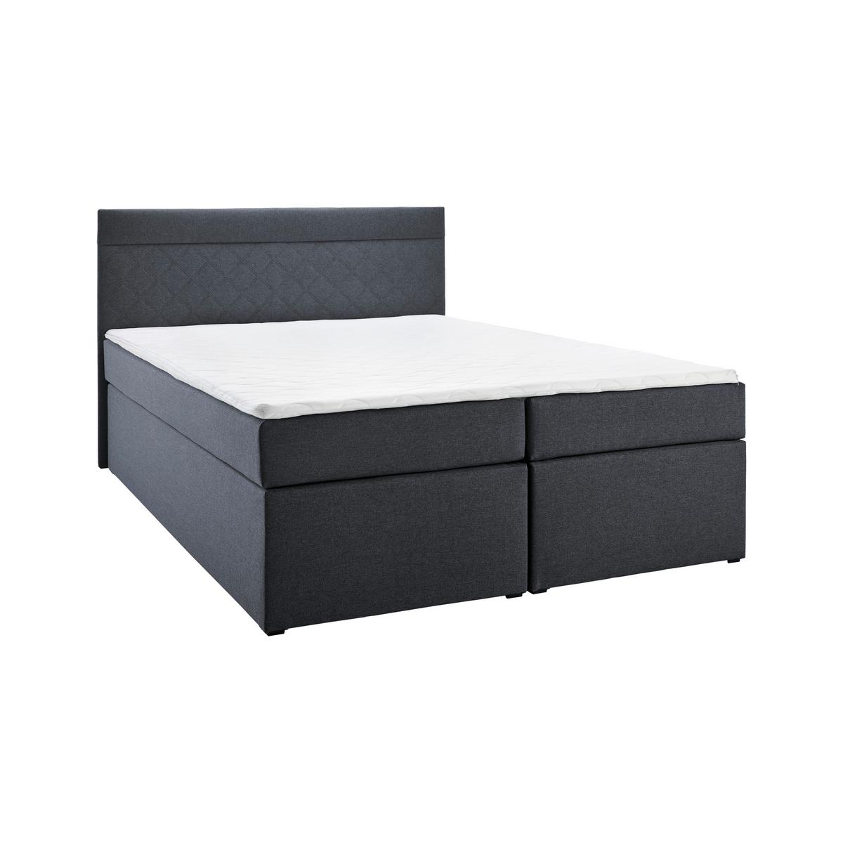Box Ágy Rosa - szürke, Modern, faalapú anyag/textil (140/200cm) - Bessagi Home