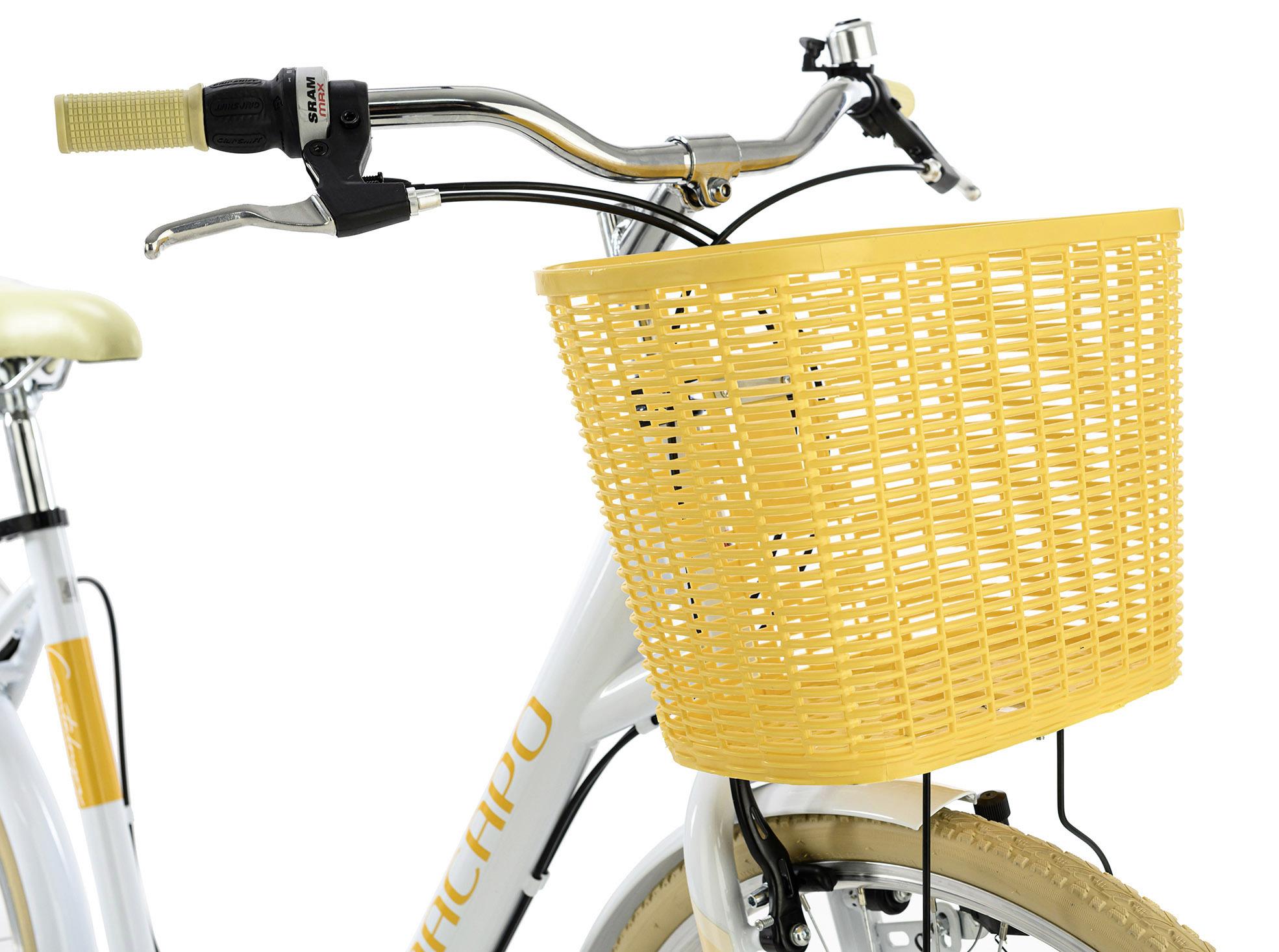 CITYBIKE 28'' Cantaloupe RH 48cm - Gelb/Weiß, Basics, Metall (180/70cm) - Da Capo