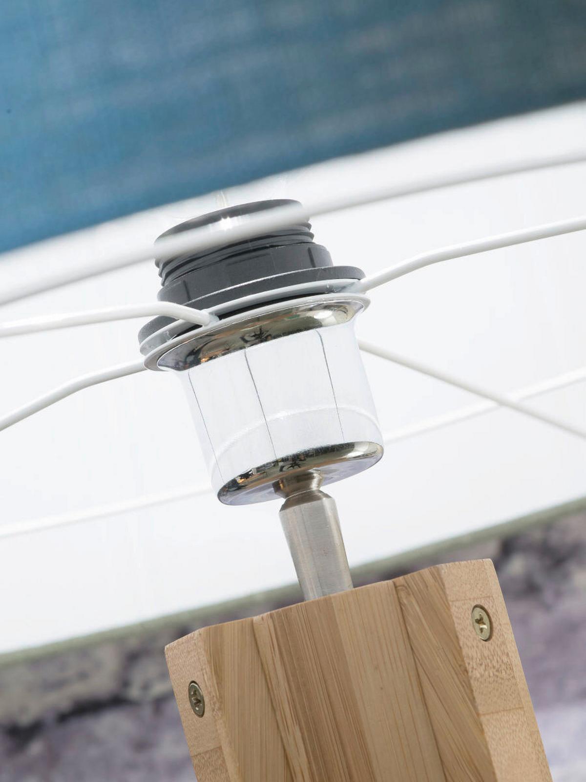 Stoječa Setilka Anna, Modra, Bambus - modra/naravne barve, Trend, tekstil/les (60/160cm) - Good & Mojo