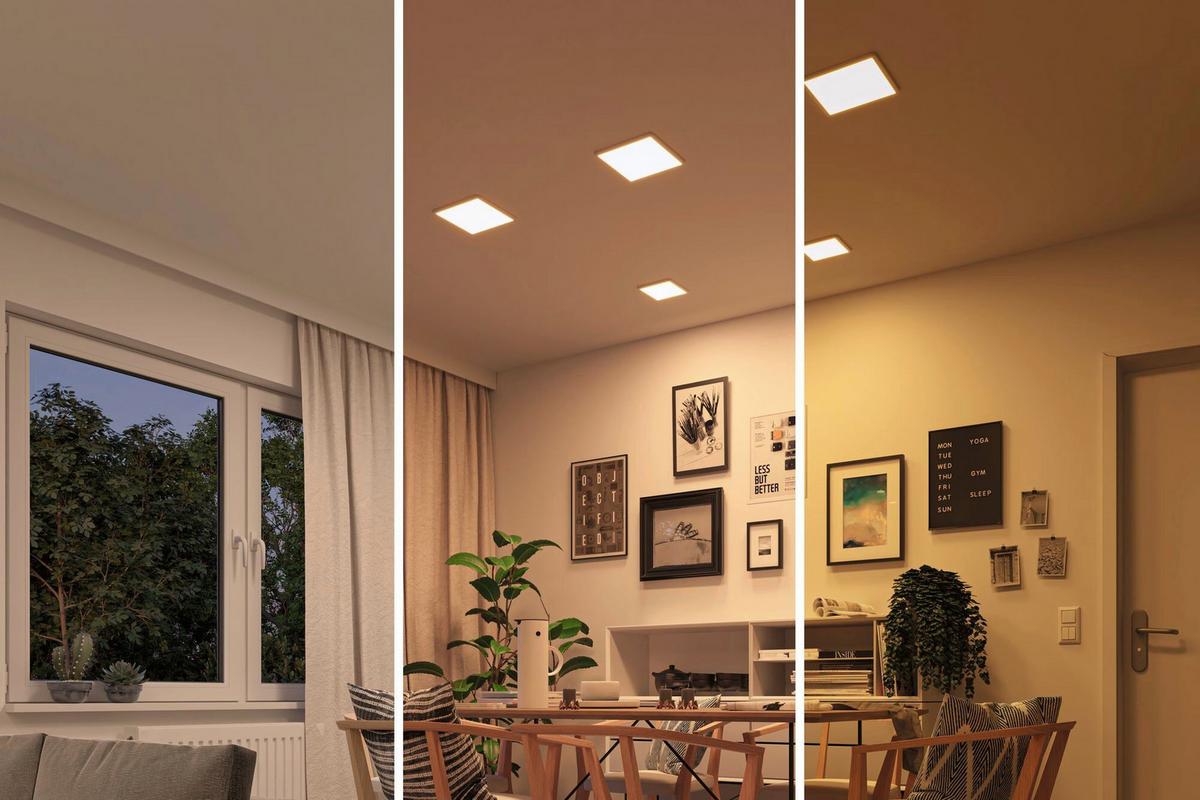 LED-Deckenleuchte Areo VariFit in Weiß max. 15 Watt - Weiß, Basics, Kunststoff (23/23cm) - Paulmann
