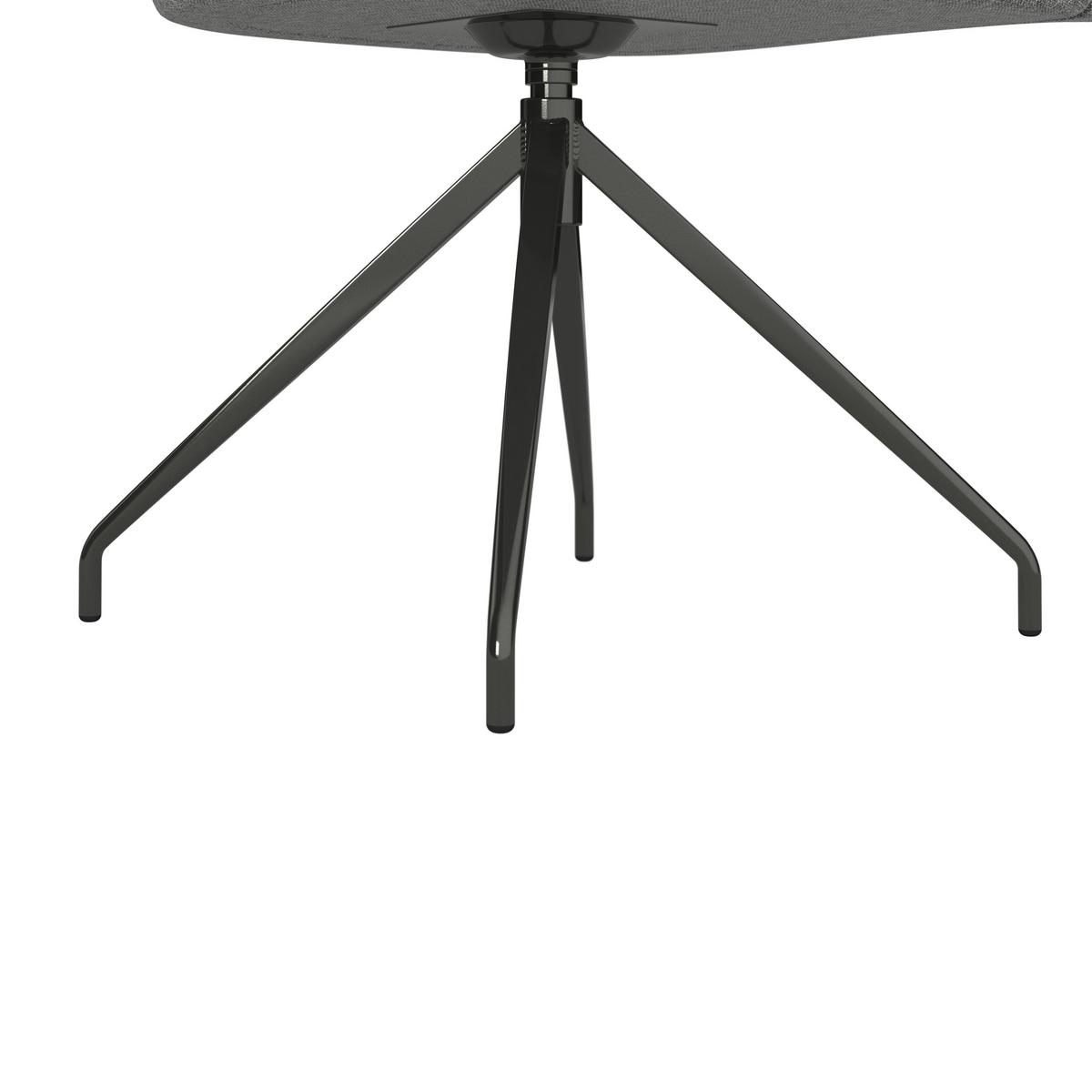 KRZESŁO OGRODOWE ISA - antracytowy/szary, Modern, metal/tkanina (62/87/62cm) - Ambia Garden
