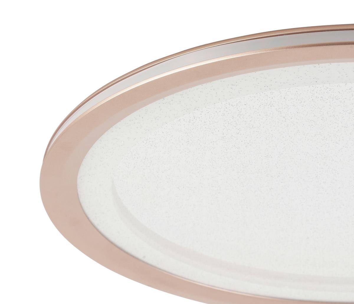 LED Mennyezeti Lámpa Korti - fekete/cappuccino, Modern, műanyag/fém (40/6.1cm) - Modern Living