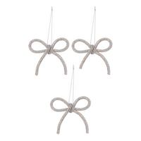 Ukras Za Bor Bow, 3/1 - sivo-bež, Moderno, metal/plastika (8/1,8/7,5cm)