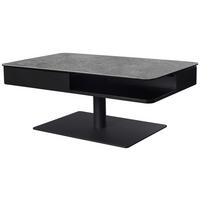 STOLIK KAWOWY MADRID 2 - czarny/szary, Basics, materiał drewnopochodny/metal (110/65/42-57cm) - Dieter Knoll