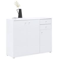 Comodă cu uși TEMPRA 2 - alb, Konventionell, material pe bază de lemn (108,8/85,5/34,8cm) - Based