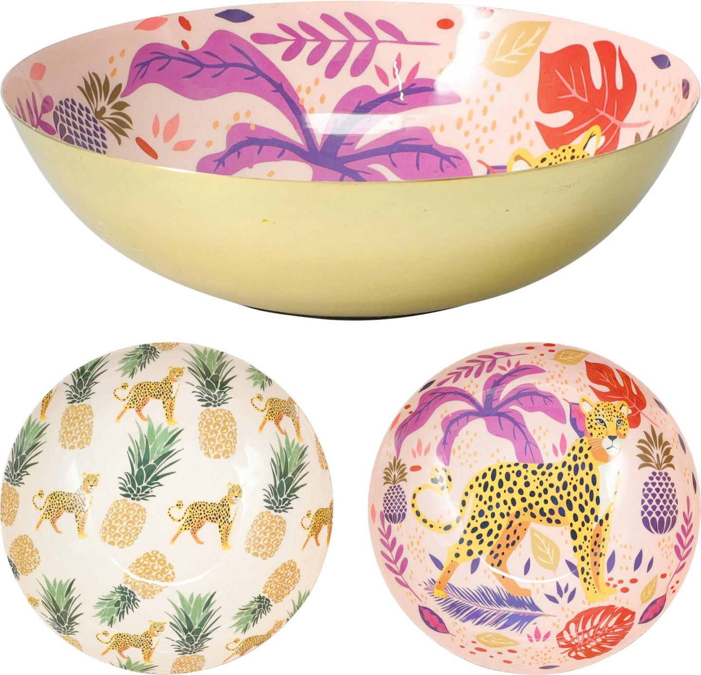 Dísztál Boho - többszínű, fém (20/5cm)