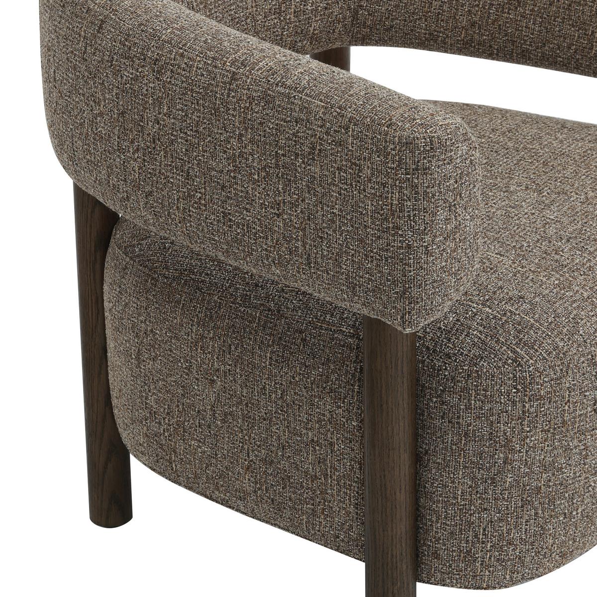 Tv Fotelja Allure - crno-smeđa/smeđa, Moderno, drvo/tekstil (73/70/69cm) - Mömax