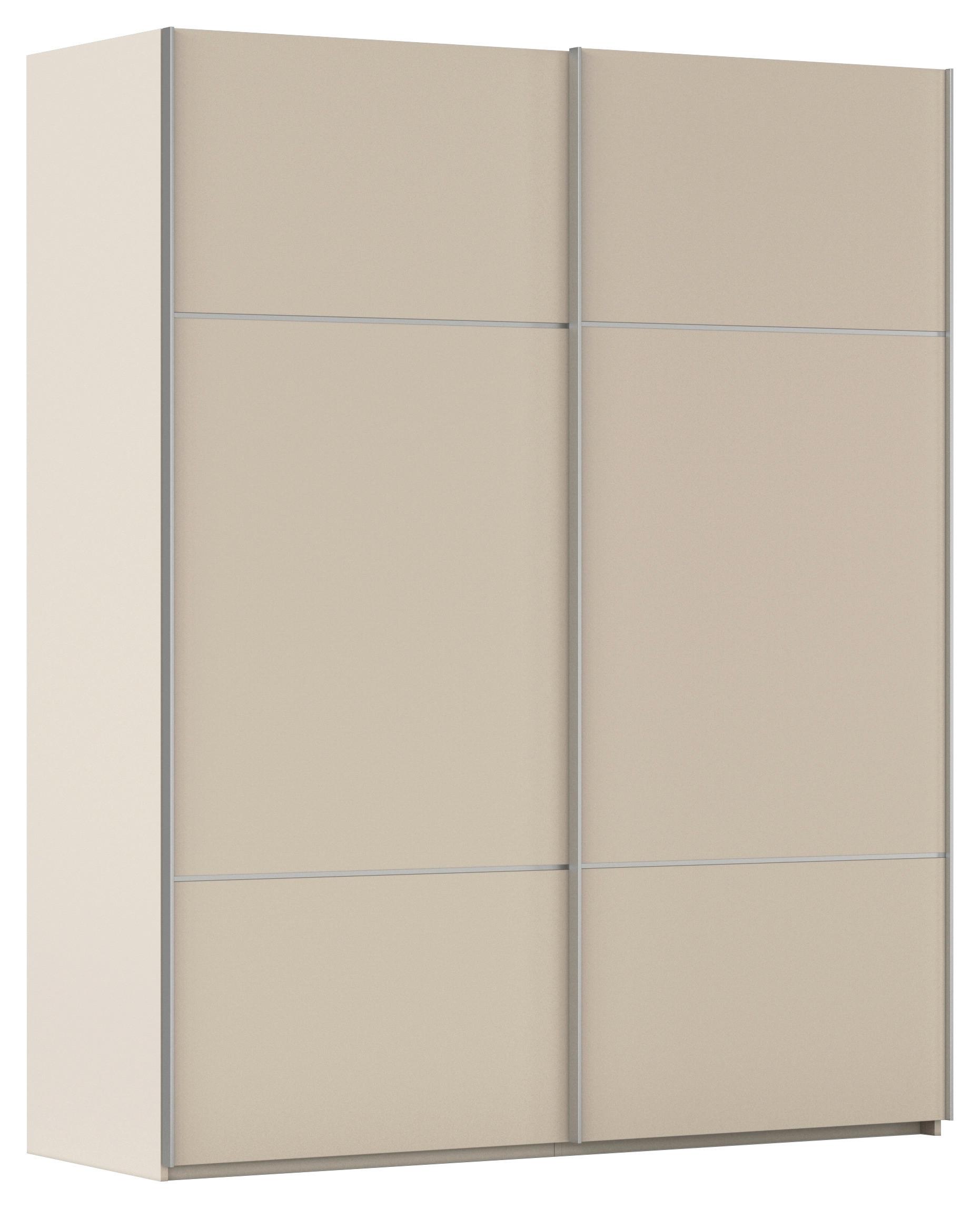 Omara Z Drsnimi Vrati Covalo, Barva Šampanjca - barve šampanjca/barve aluminija, Konvencionalno, kovina/leseni material (162/223/68cm) - Novel