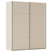Omara Z Drsnimi Vrati Covalo, Barva Šampanjca - barve šampanjca/barve aluminija, Konvencionalno, kovina/leseni material (162/223/68cm) - Novel