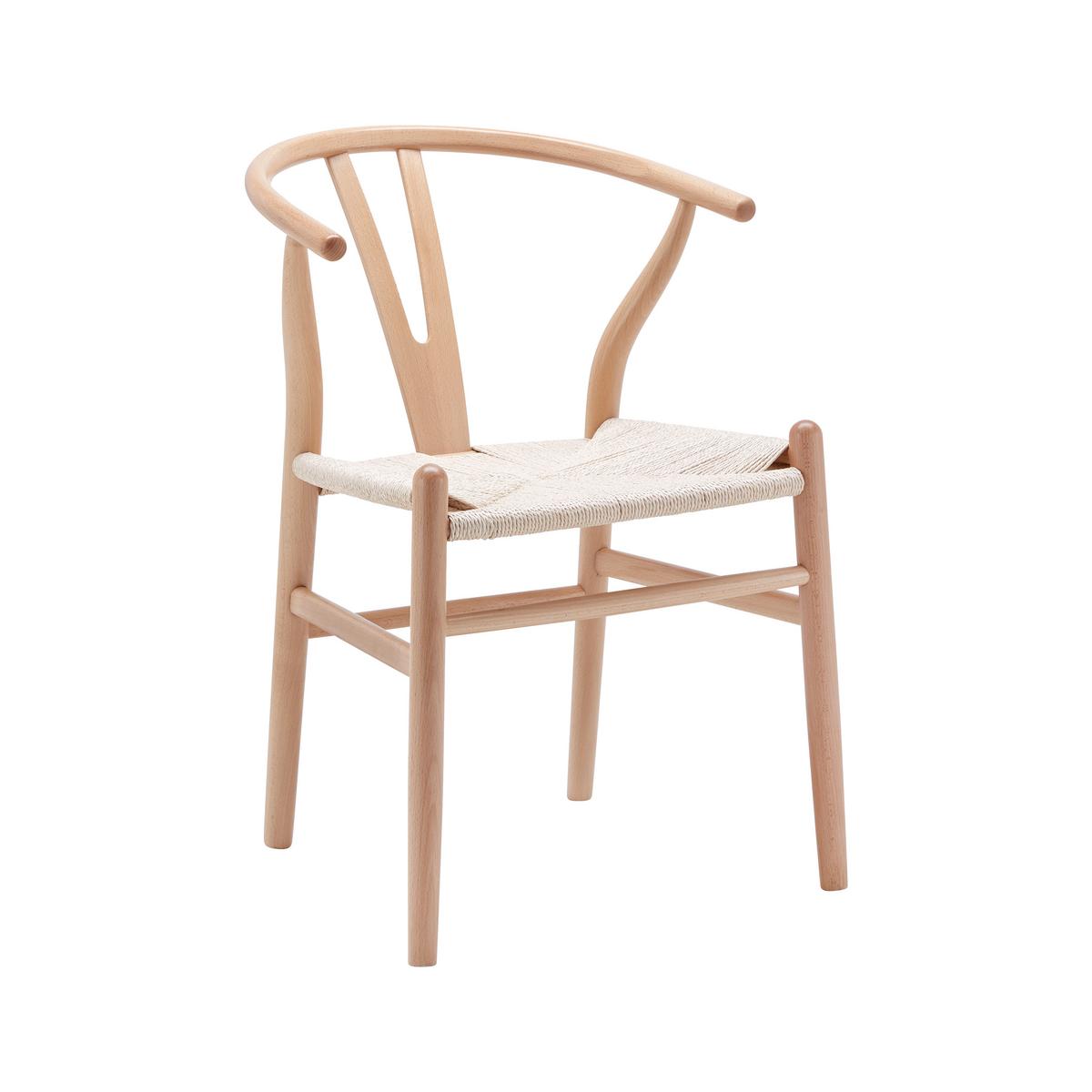 Stol Monica, Naravne Barve, Masivno - naravne barve, Moderno, les (56/76/52cm) - Bessagi Home