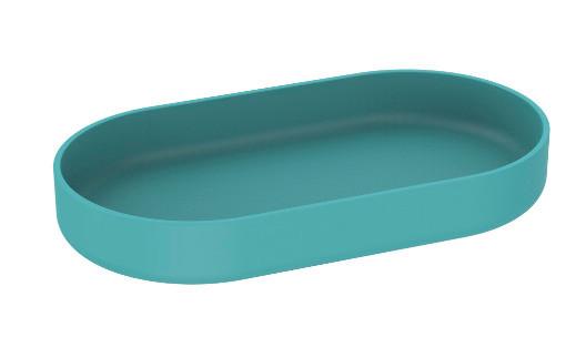 Tablett Naime in Mintgrün - Mintgrün, Modern, Kunststoff (17,7/2,3/9,6cm) - Premium Living