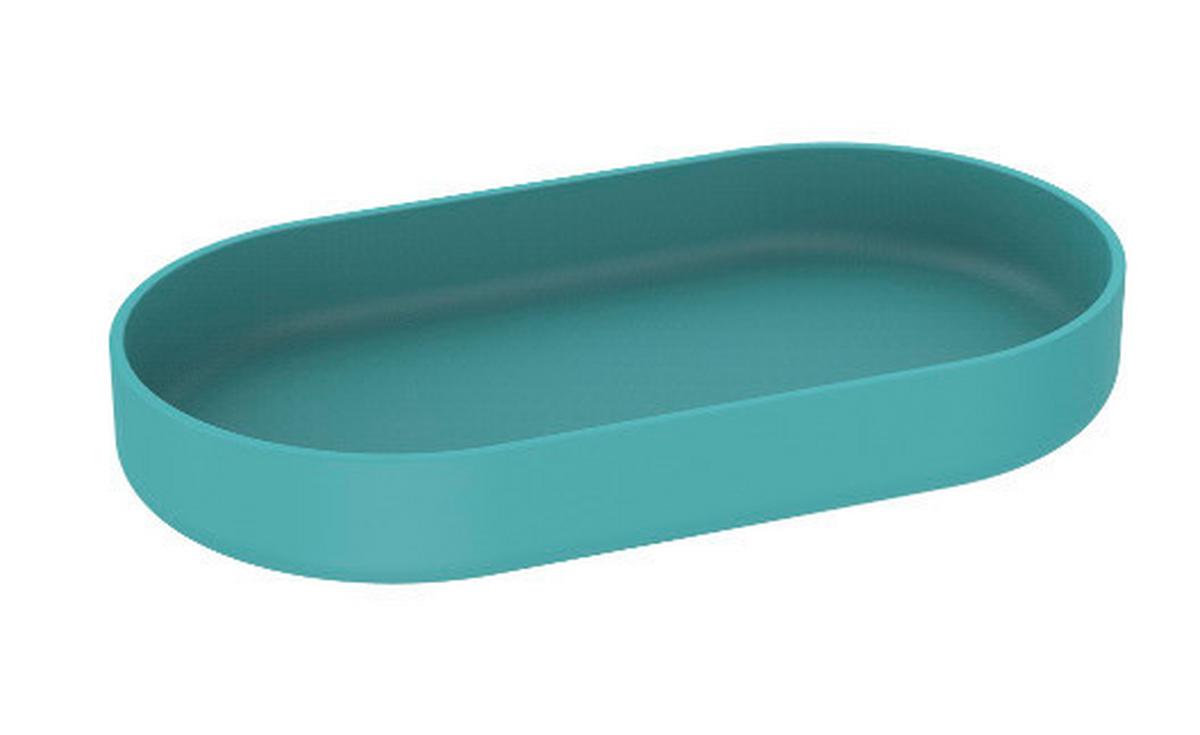 Tablett Naime in Mintgrün - Mintgrün, Modern, Kunststoff (17,7/2,3/9,6cm) - Premium Living