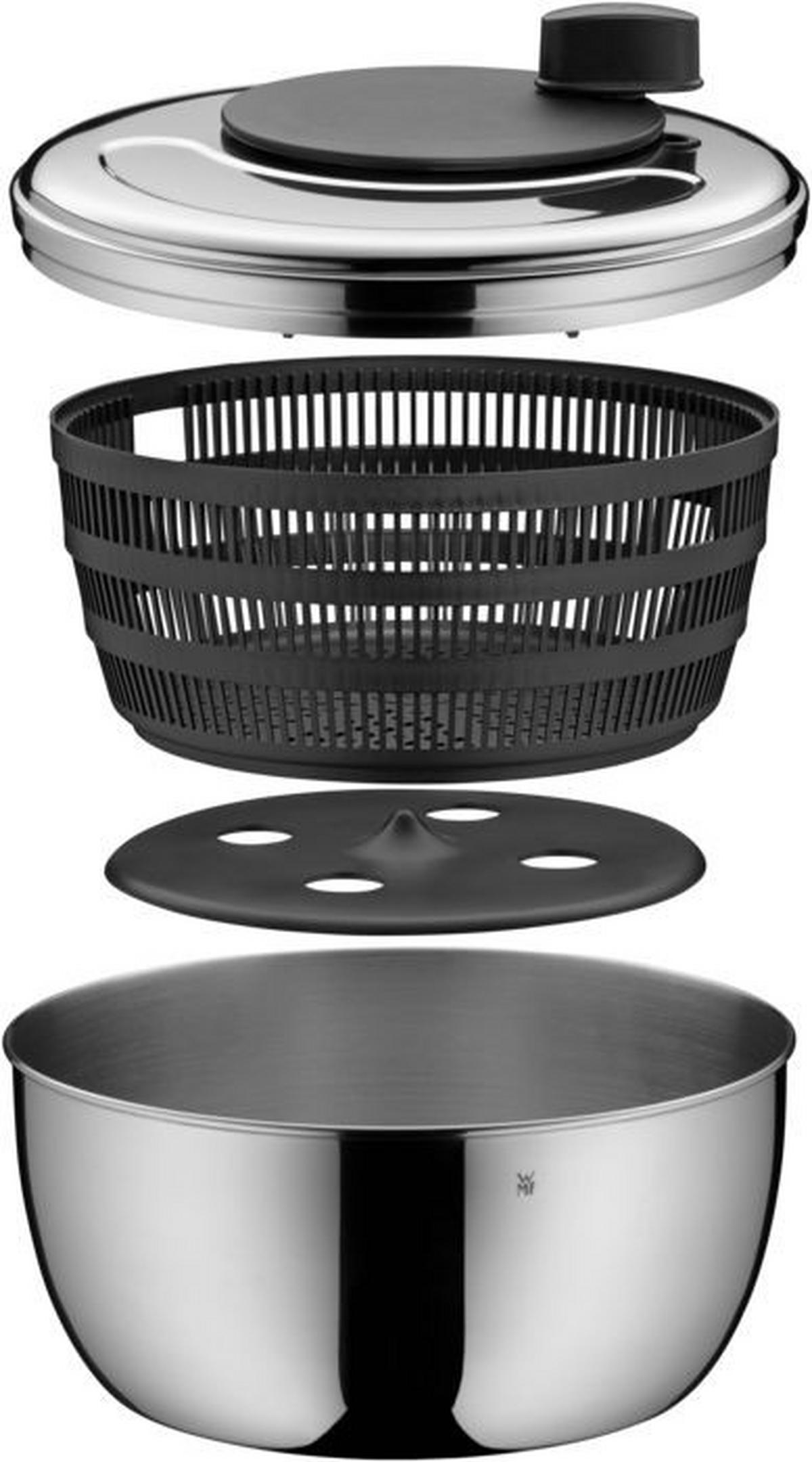 WIRÓWKA DO SAŁATY 0644726040 WMF - czarny, Basics, tworzywo sztuczne/metal (24cm) - WMF