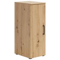 Ormar Multi - hrast Artisan/crna, Moderno, drvni materijal/plastika (30/83/40cm) - Modern Living