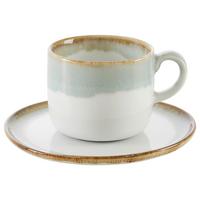 Kaffeetasse mit Untertasse Saturn Grün - Grün, MODERN, Keramik - Mömax