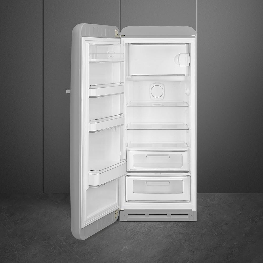 Kühlschrank FAB28LSV5 in Silber - Silberfarben, MODERN, Glas/Metall (60/153/72,8cm) - SMEG