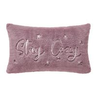 Műszőrme Díszpárna Stay Cozy 30/50 - mályva, Konventionell, textil (30/50cm) - Modern Living