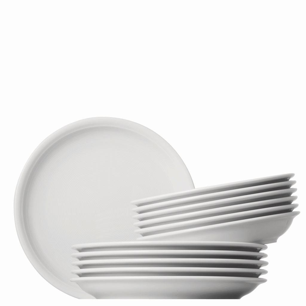 ZASTAWA STOŁOWA 11400-800001-18339 - biały, Basics, ceramika (31,6/28,2/31,6cm) - Thomas