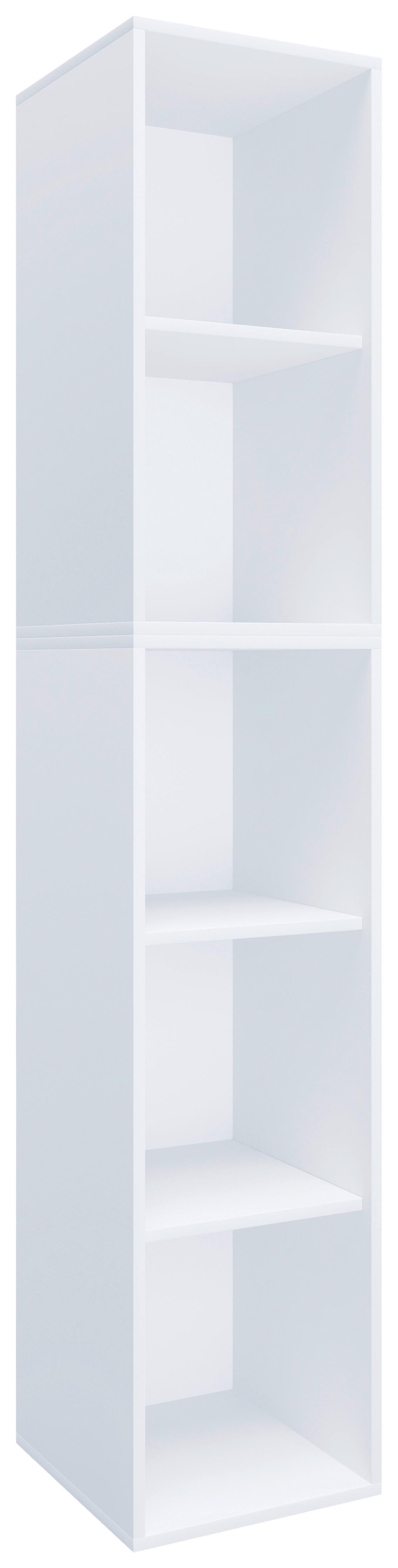 Pisarniški Regal Lona, Bela - bela, Moderno, leseni material (35/183/37cm) - MID.YOU