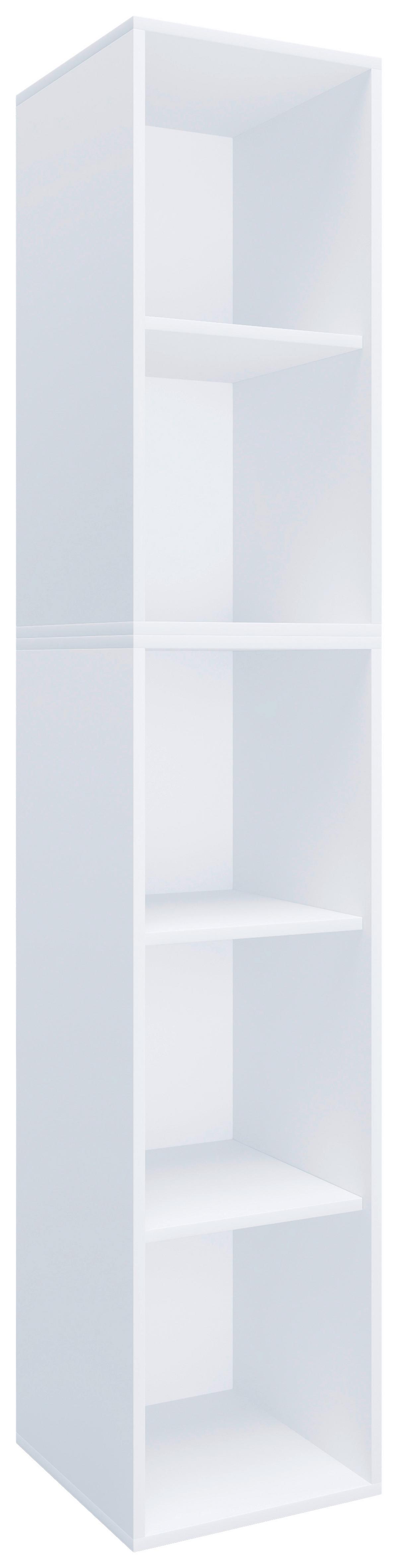 Pisarniški Regal Lona, Bela - bela, Moderno, leseni material (35/183/37cm) - MID.YOU