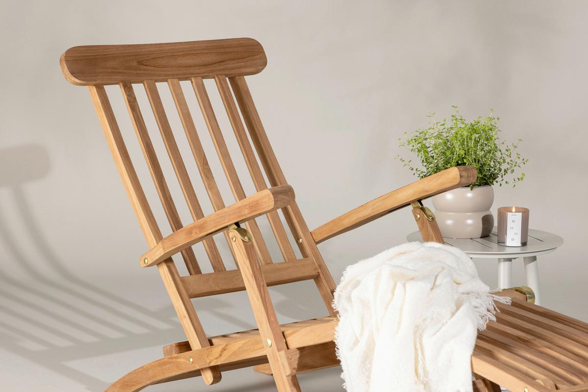 Sonnenliege Kenya ca. 60x95x150 cm Teakholz - KONVENTIONELL (60/95/150cm) - Gardenson