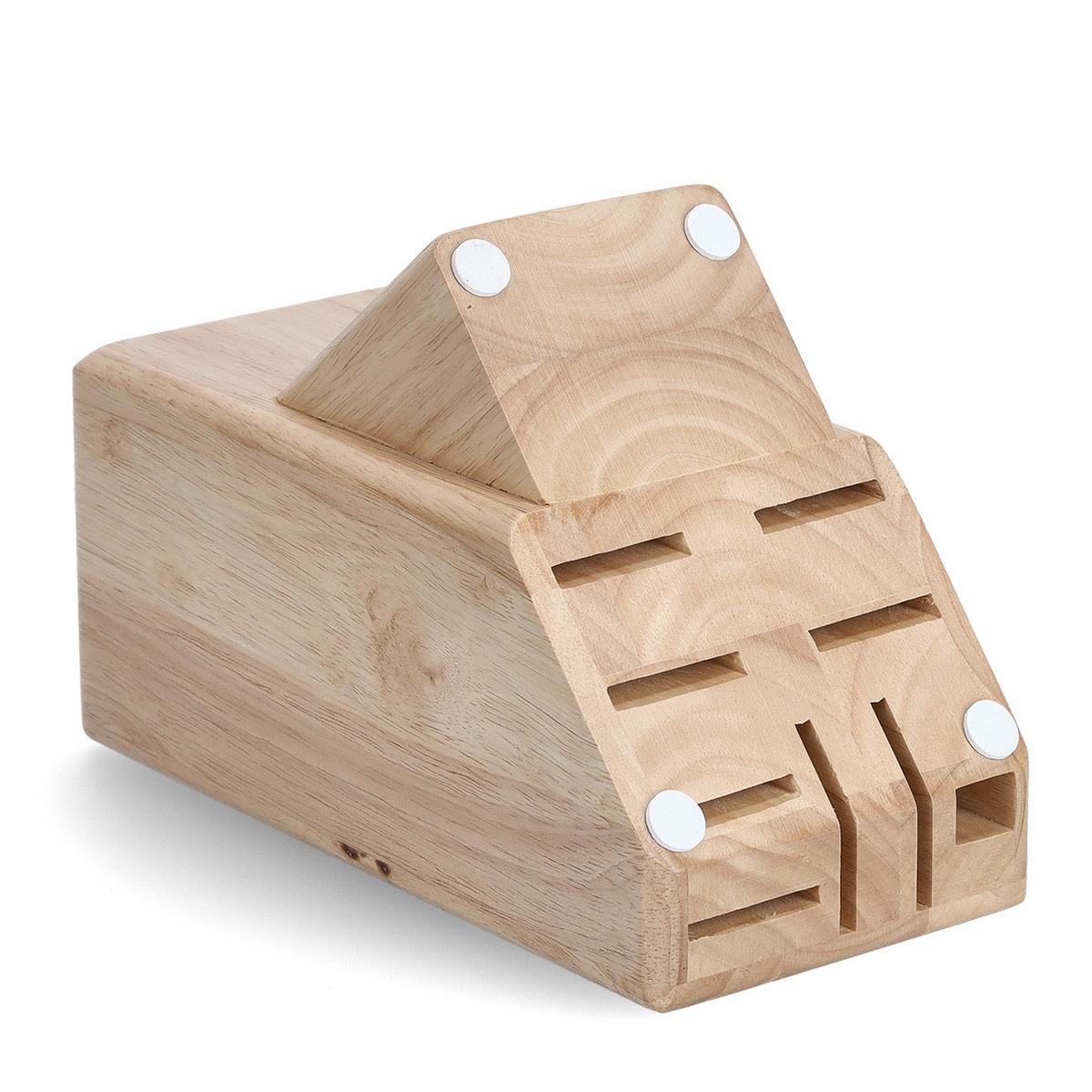 Messerblock Naturfarben - Naturfarben, Basics, Holz (13/25/22cm) - Zeller Present