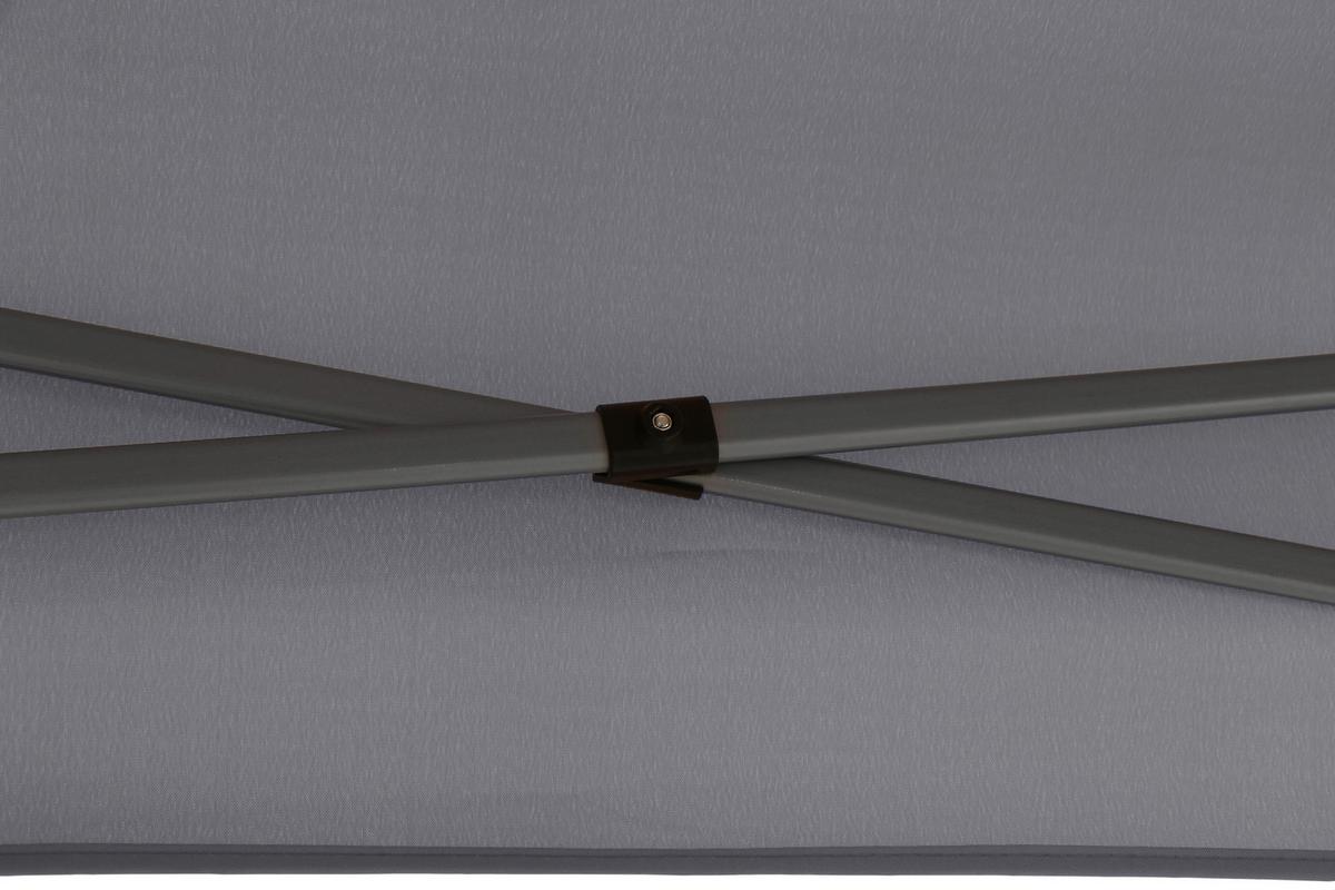 Pavillon 450x300 cm mit Seitenteilen - Grau, KONVENTIONELL, Textil (450/330/300cm) - Siena Garden