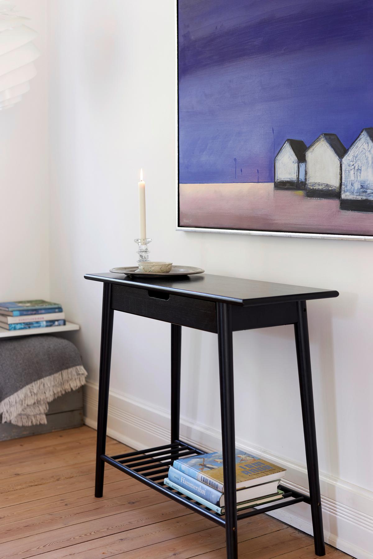 KONSOLENTISCH NOBLE 2165020 - Schwarz, ROMANTIK / LANDHAUS, Holz (90/35/80cm) - MID.YOU