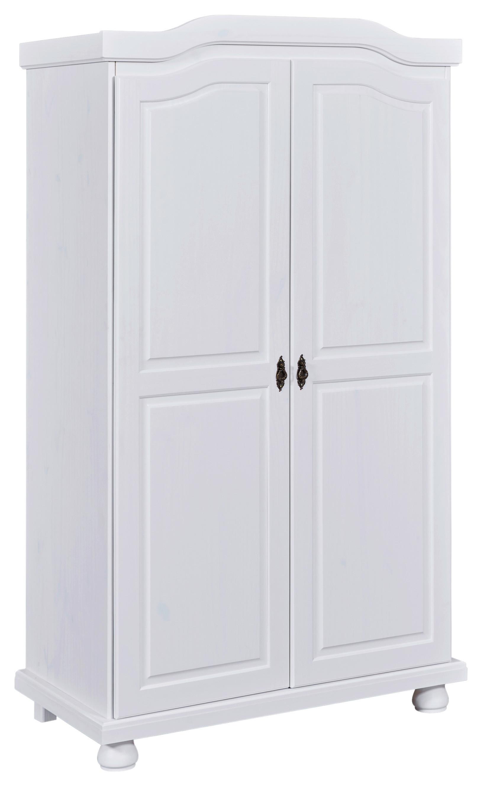 Rustikalna Garderobna Omara Hedda, Bela, Masiven Bor - bela, Trendi (104/180/56cm) - MID.YOU