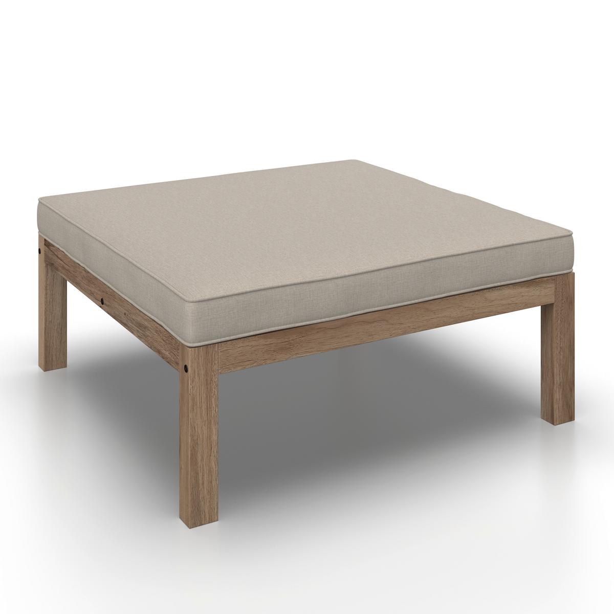 Lounge Garnitura Lina, Krem - krem barve/barve akacije, Moderno, tekstil/les (250/70/80cm) - Bessagi Garden