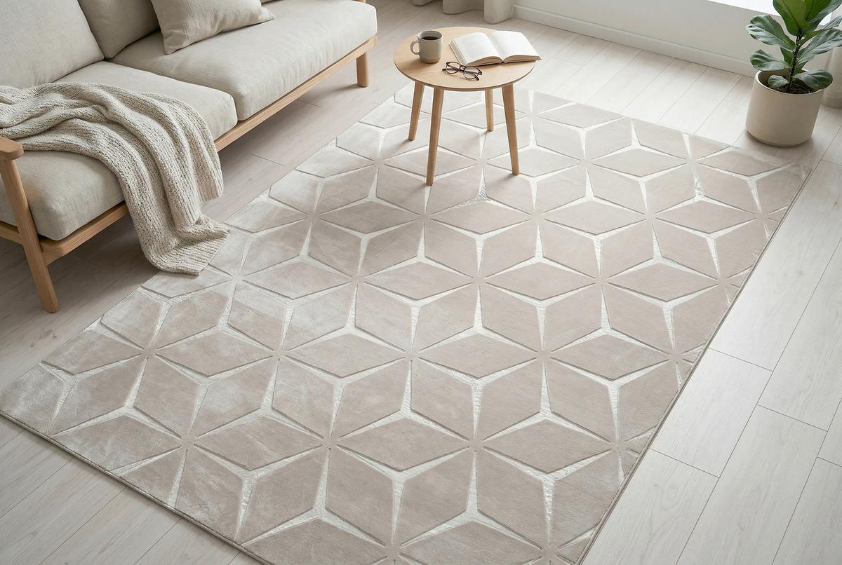 Flachwebeteppich Calma 225 Beige 160 X 220 Cm - Beige, Basics, Textil (160/220cm) - Kayoom
