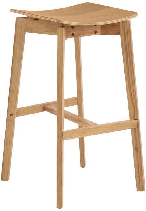 Barhocker Rocky in Eichefarben - Eichefarben, Design, Holz (44,5/76/44,5cm) - Mömax