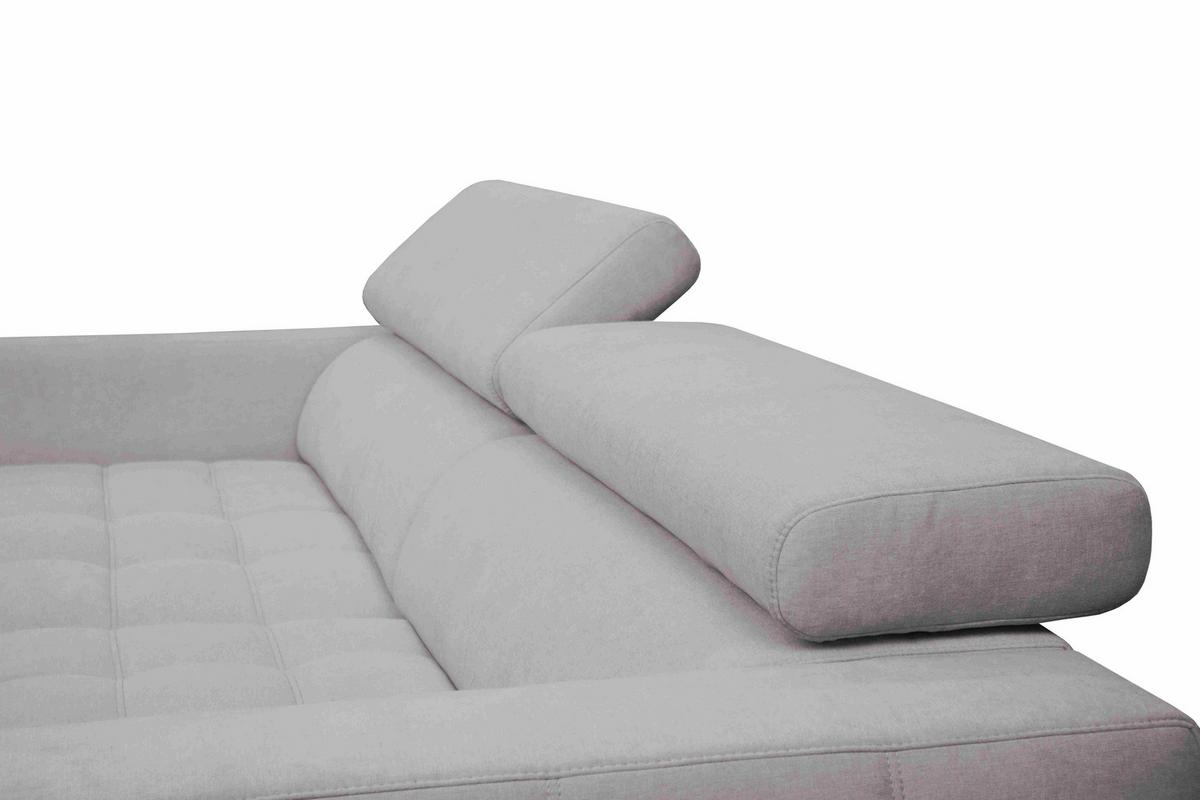 Sarokkanapé Aspen - szürke, Konventionell, faalapú anyag/textil (192/264cm)