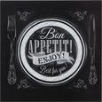 Glasbild Bon Appetit, ca. 30x30x2cm - Multicolor, MODERN, Glas (30/30/2cm) - Mömax modern living