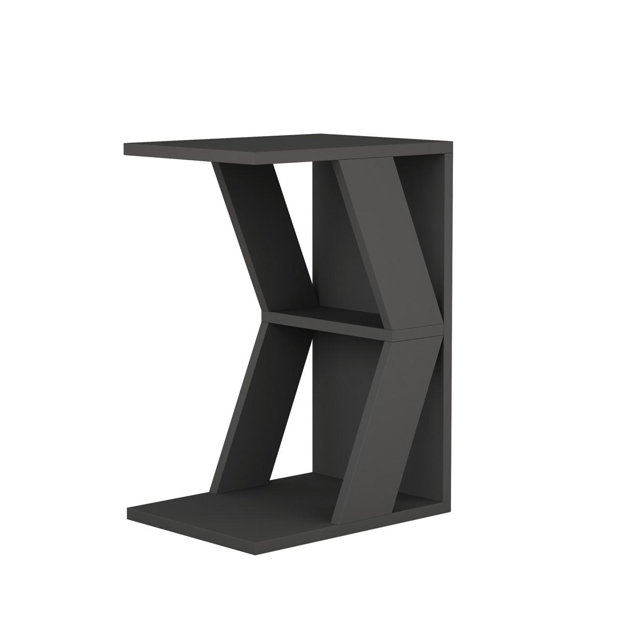 Mizica Naze - antracit, Design, leseni material (30/57/40cm) - Livetastic