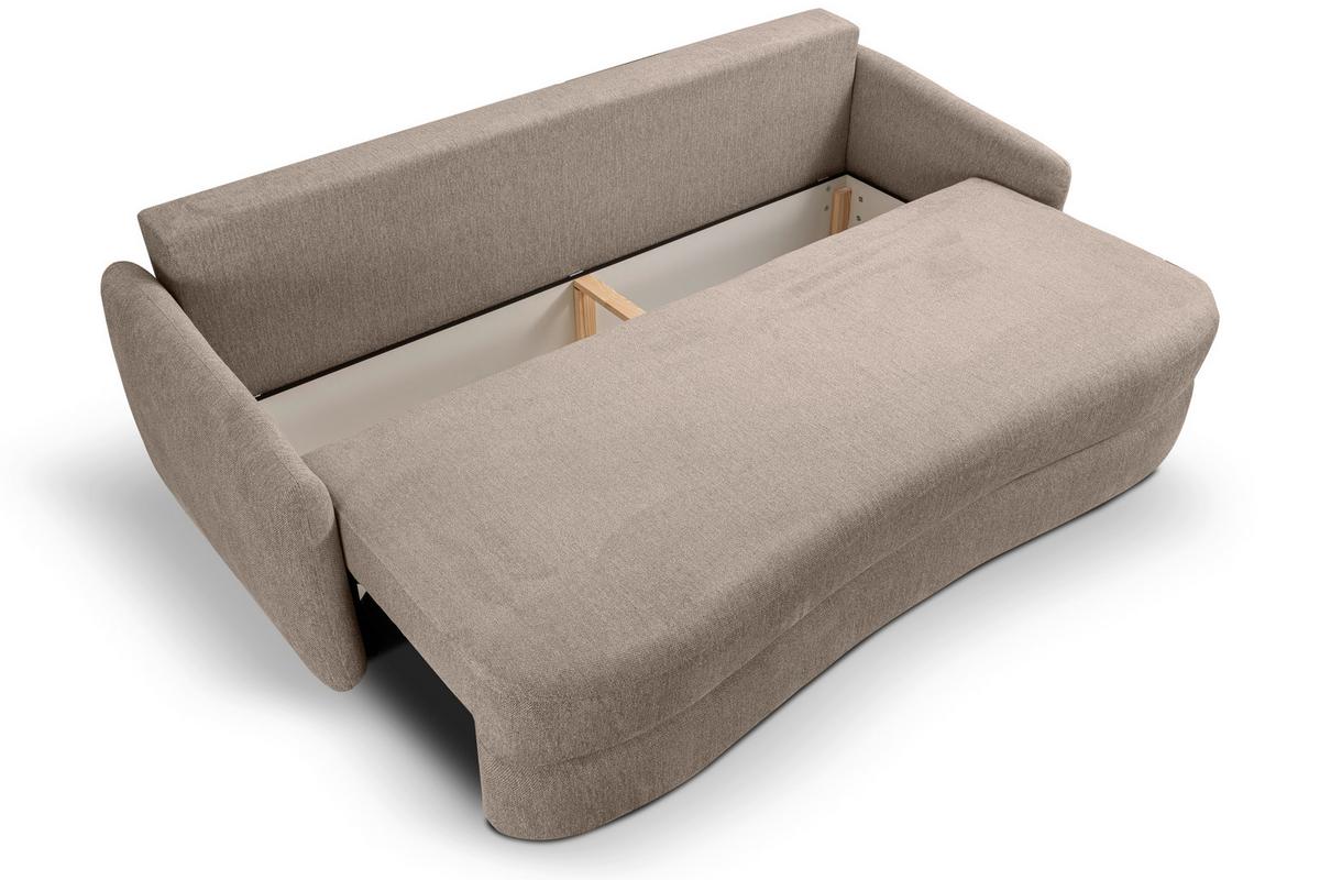 Schlafsofa Diana Beige - Beige/Schwarz, Basics, Holz/Kunststoff (231/93/108cm) - MID.YOU