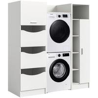 Hauswirtschaftsraum Free Weiß - Weiß, Basics, Holzwerkstoff (166/195/62cm) - MID.YOU