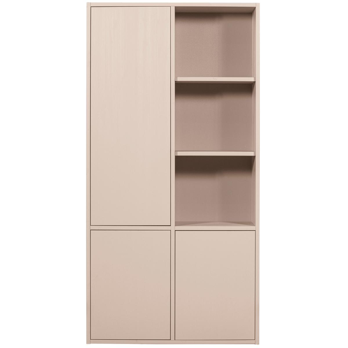 Mehrzweckschrank Merel Grauweiß B: 100 cm - Grauweiß, Design, Holz (100/200/40cm) - Livetastic