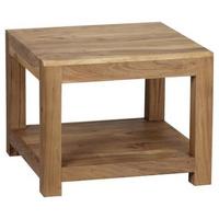 Couchtisch "Mumbai" ca. 60x60 cm, aus Akazie - Akaziefarben, Design, Holz (60/60/40cm) - MID.YOU