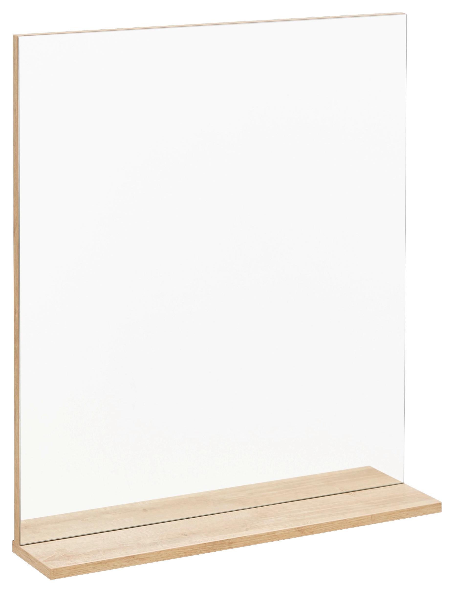Wandspiegel "Finn" , eiche - Eichefarben, MODERN, Glas/Holzwerkstoff (60/69,5/11cm) - MID.YOU