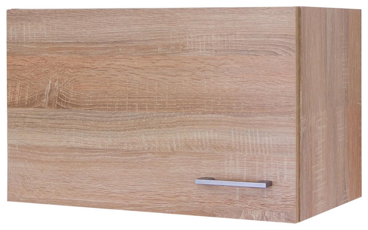 Kuhinjska Zgornja Omarica Samoa, Barva Hrasta - bela/barve aluminija, Konvencionalno, umetna masa/leseni material (60/32/32cm) - FlexWell