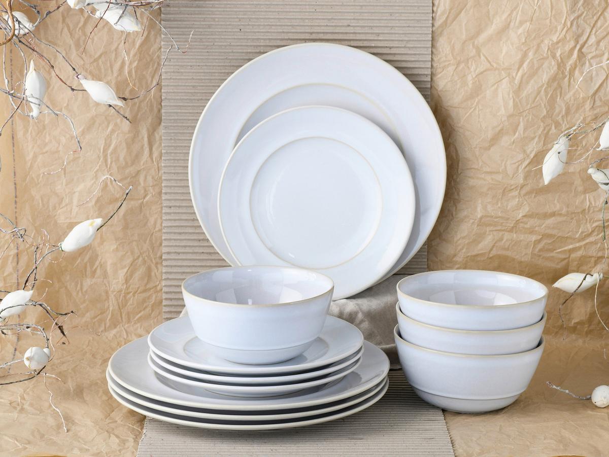 Kombiservice 23670, 12-teilig - Weiß, Basics, Keramik - Creatable